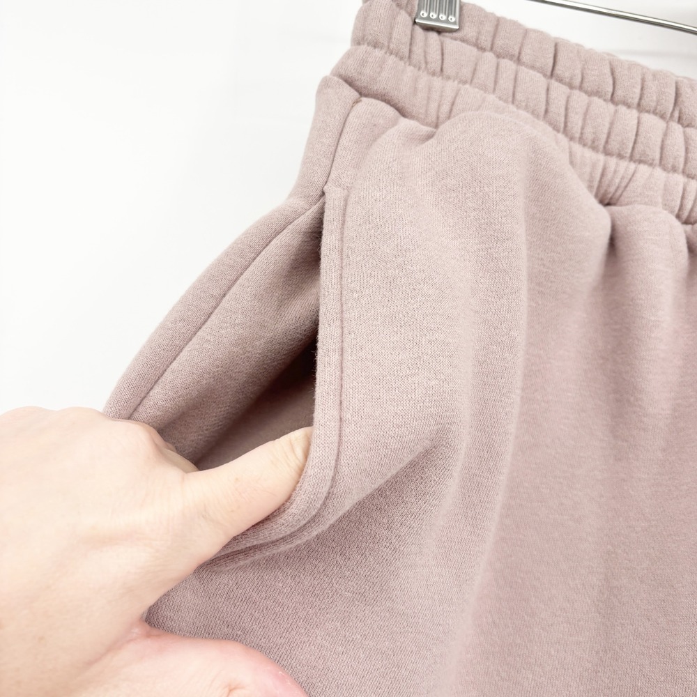 Comfrt Womens Signature Bark Fleece Relaxed Cozy Oversized Jogger Sweatpants M - Picture 4 of 6